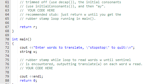 assume lower case for now, and don't // worry about 'y'. bool