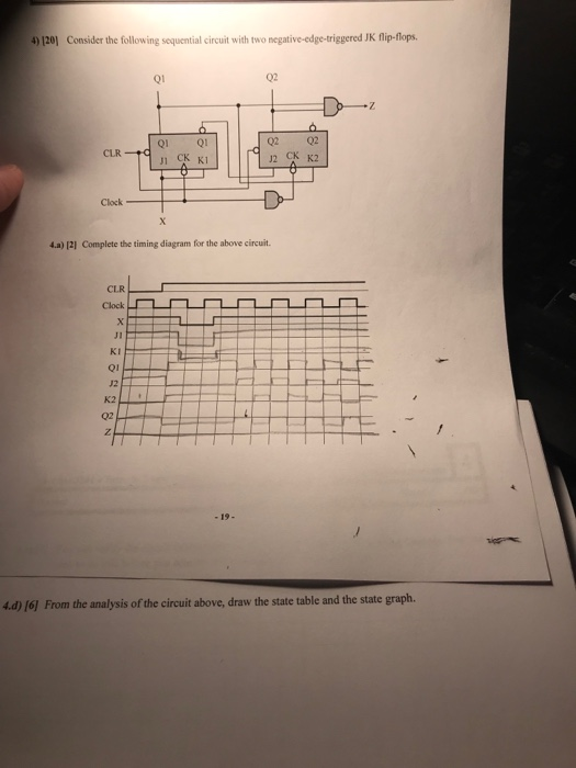 Please help with question 4.d) [6] logic design I only need the