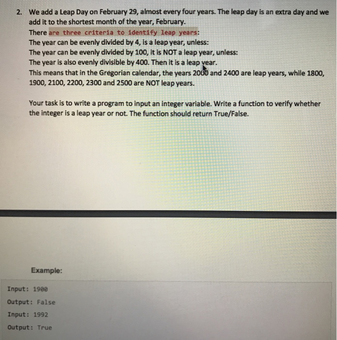 Please do the assignment in python and please comment the program.