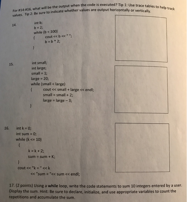 the Boolean expression 1. body of a while loop statement need to