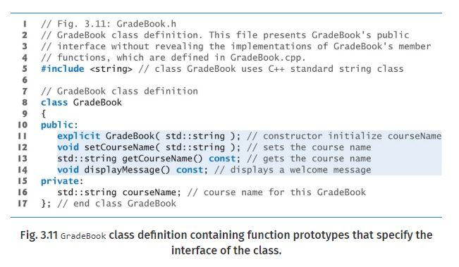 3.11 (Modifying Class GradeBook) Modify class GradeBook (Figs. 3.113.12) as follows: a)