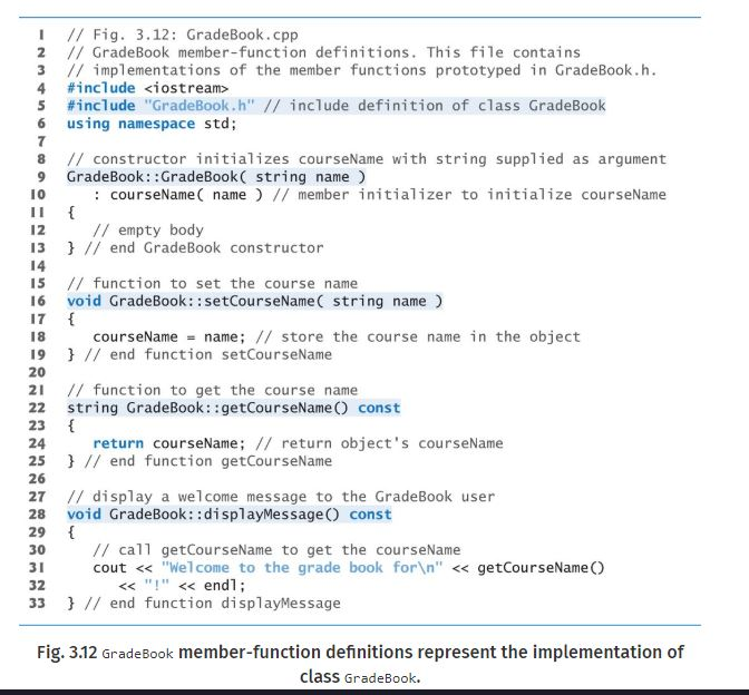 Include a second string data member that represents the course instructors name.