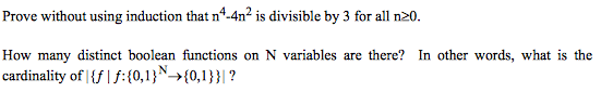 Prove without using induction that n^4 -4n^2 is divisible by 3