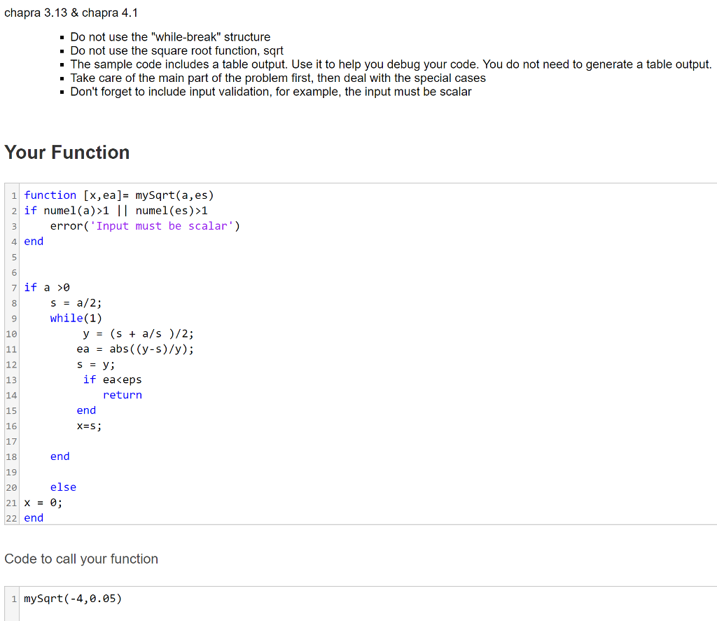 problem 3.13/4.1 Start with the Cody template (reproduced below) Tip for using