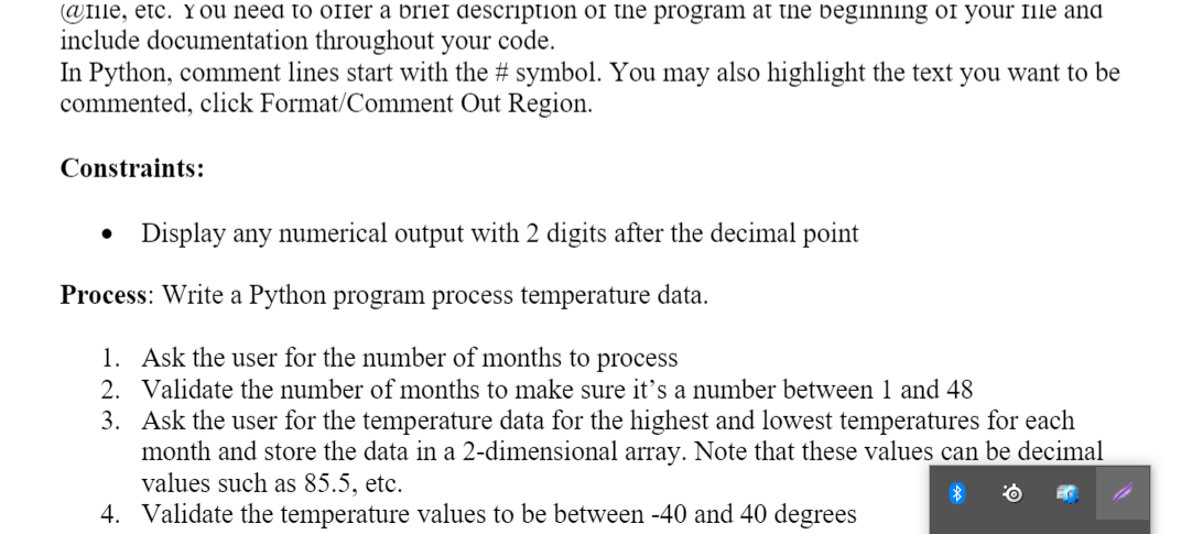 USING PYTHON USING PYTHON USING PYTHON @lile, etc. You need to offer