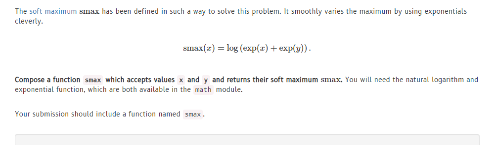 the maximum of two values, the maximum function is sharp and nondifferentiable.