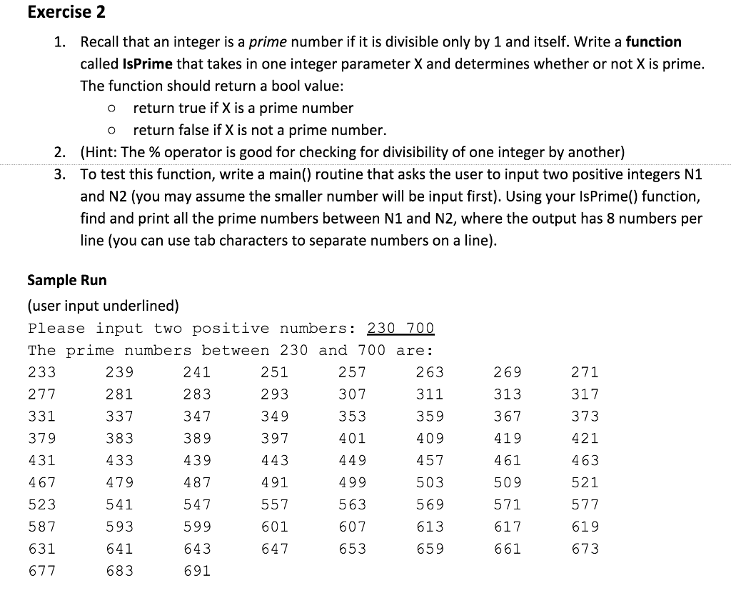  C++ program help! The function should return a boolean value and