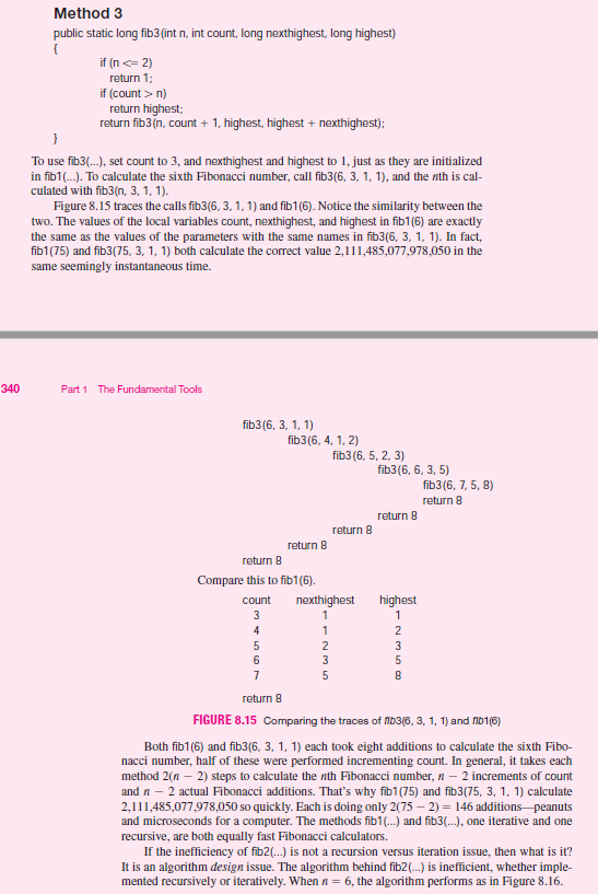 you get the code for public class FibTester, which starts on page