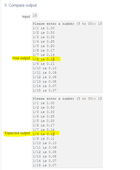 How do I round up the solution? Question: Ask the user for