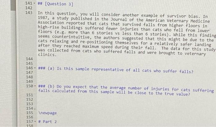 answer Q3 141 - ## (Question 3] 142 143 In this question,