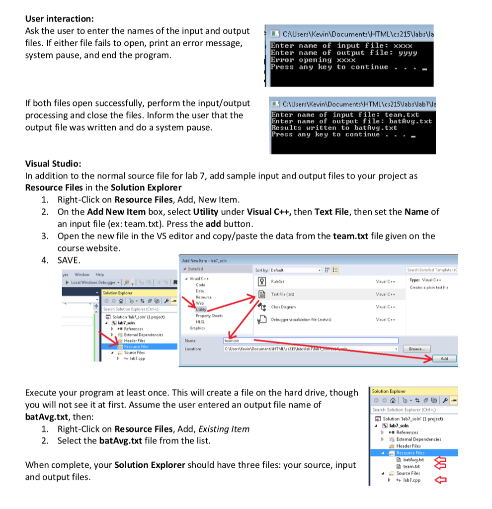 a prograrm writing data to a structured text file from a program