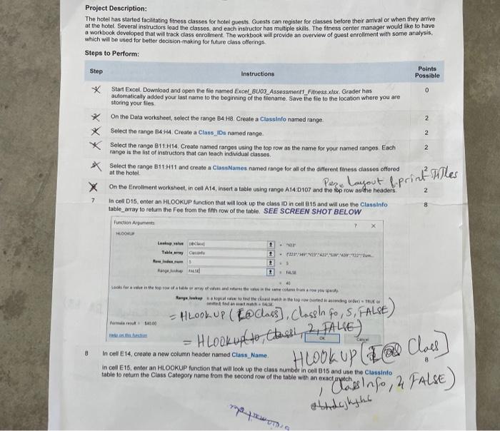  i need help with question 9 Project Description: The hotel has