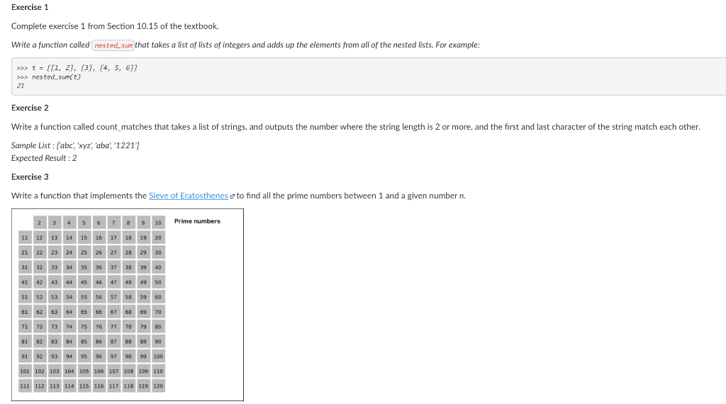  PLEASE COMPLETE THE THREE EXERCISES USING PYTHON 3.8 Exercise 1 Complete