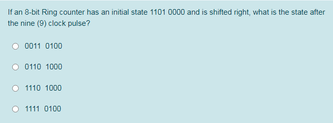 clear) For choose the correct answer for (C) :(parallel shift / serial