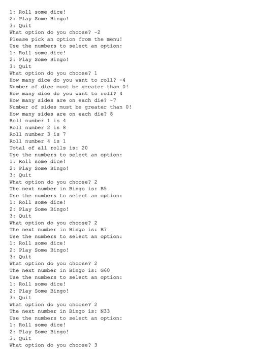 play several games that involve randomness. They will be able to roll