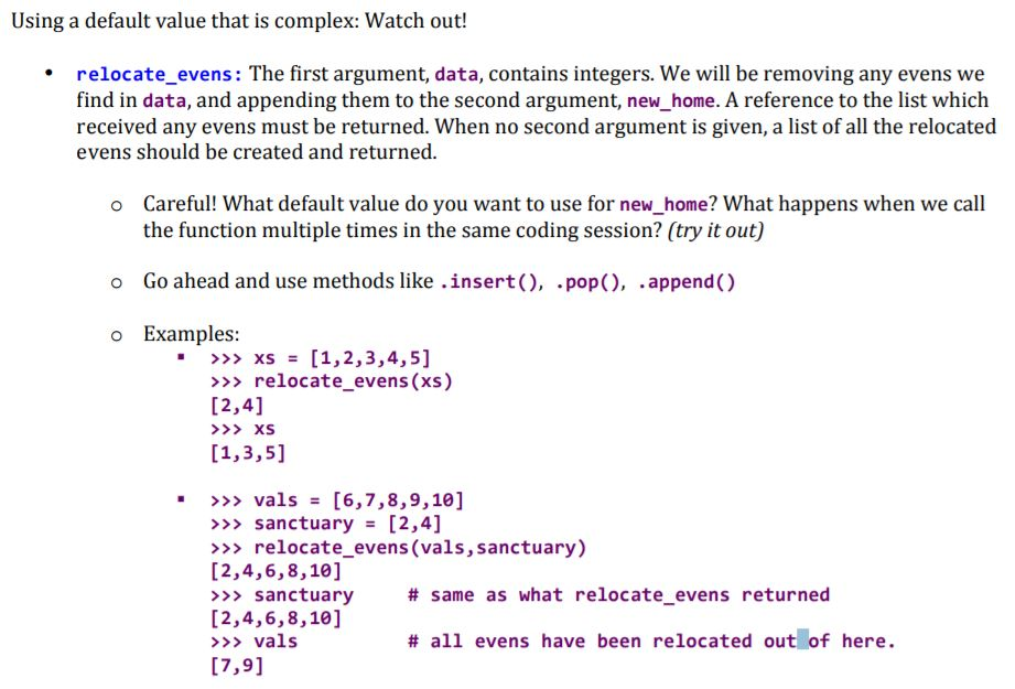 Please use Python only to solve it. Thanks. Using a default value