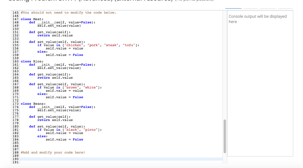 and Beans."We've gone ahead and built getters 4 and setters in these