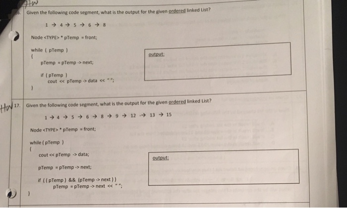 linked list structure, also shown bded drawing the linked list as it