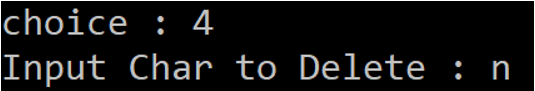 Menu : 1. popAll, Input String PopAll on the Linked List, then