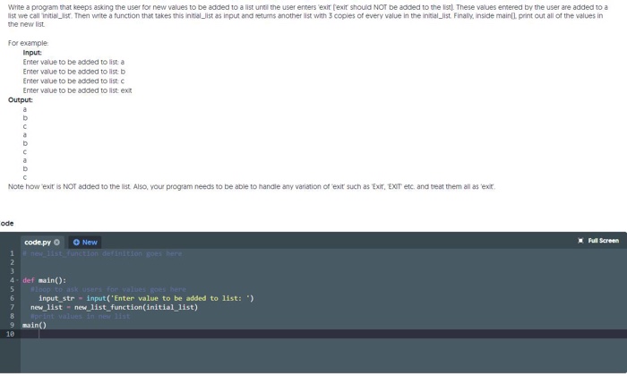  Write a program that keeps asking the user for new values