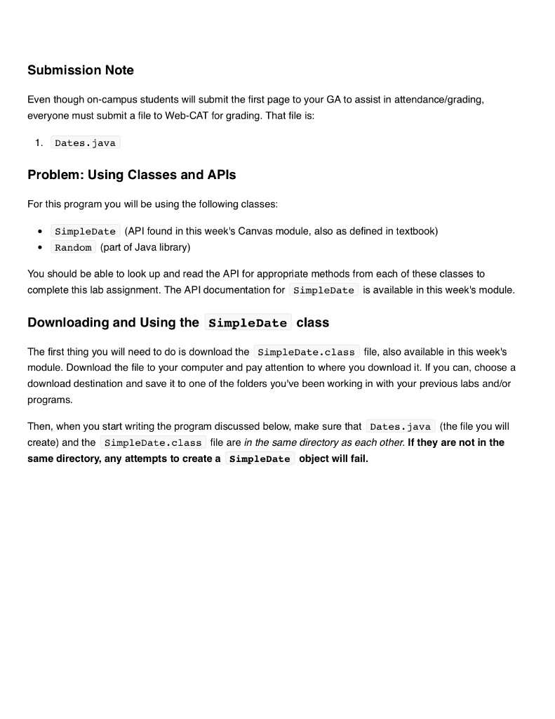 So I downloaded a file called SimpleDate.class. Here is what the file