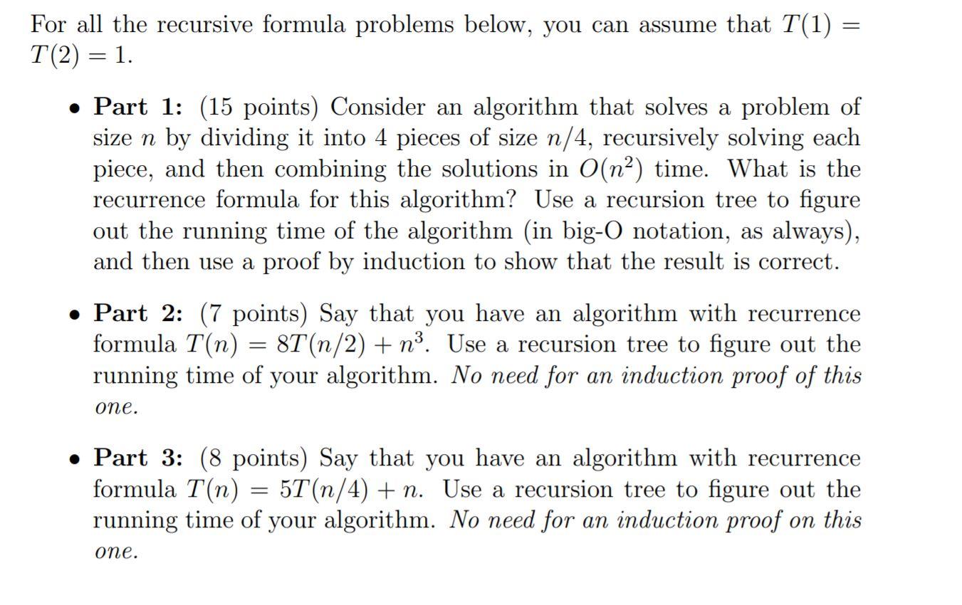 Please answer this question, thank you For all the recursive formula problems