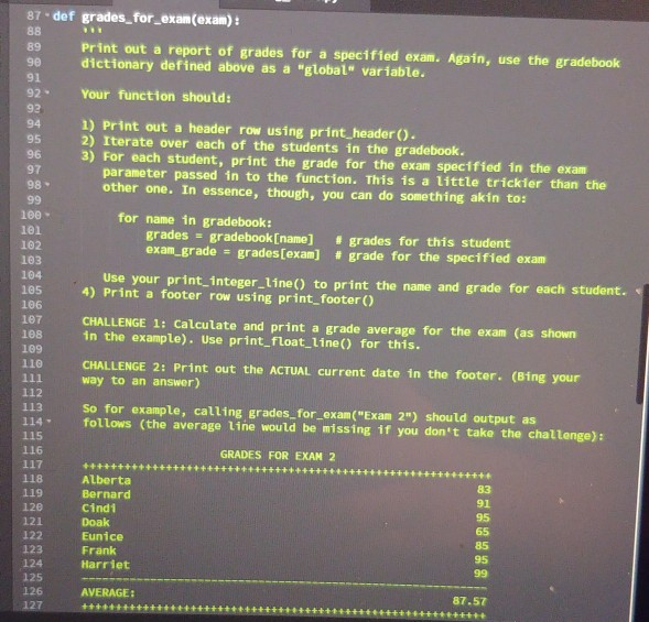 python3 main.py 3 to actually test your work. Complete string_funcs.py FIRST. Then