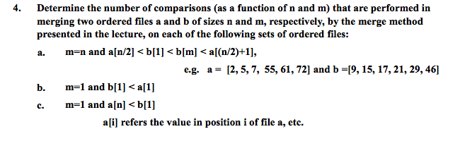 This question is from a Data Structures course (we're covering sorts