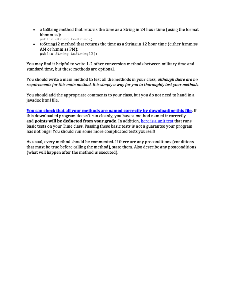 time using military time (hours, minutes and seconds). In other words, the