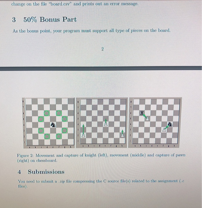 of chess pieces on the chessboard from the file "board.csv" and make