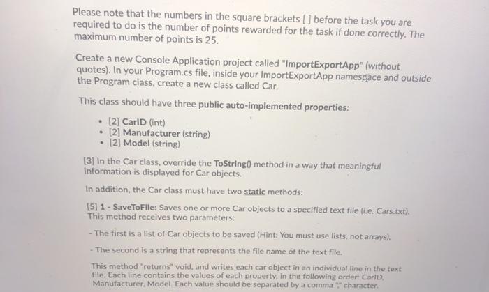  Please note that the numbers in the square brackets () before