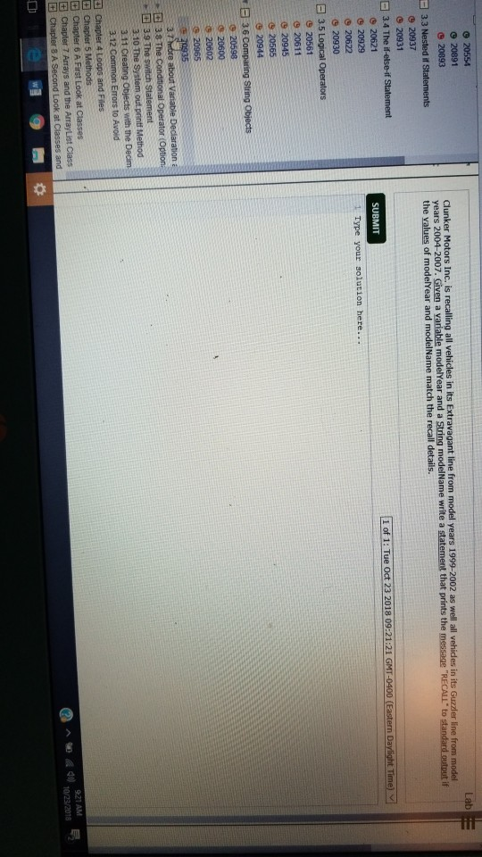  MyProgrammingLab java 7th edition 20554 20891 e 20893 3.3 Nested if