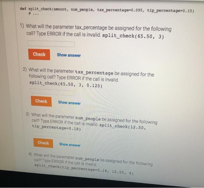 ebay-fee() return if its argument is 100.0 (show your answer in the