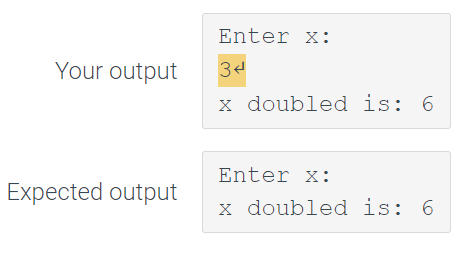 output not the one I currently have please help. Also this code