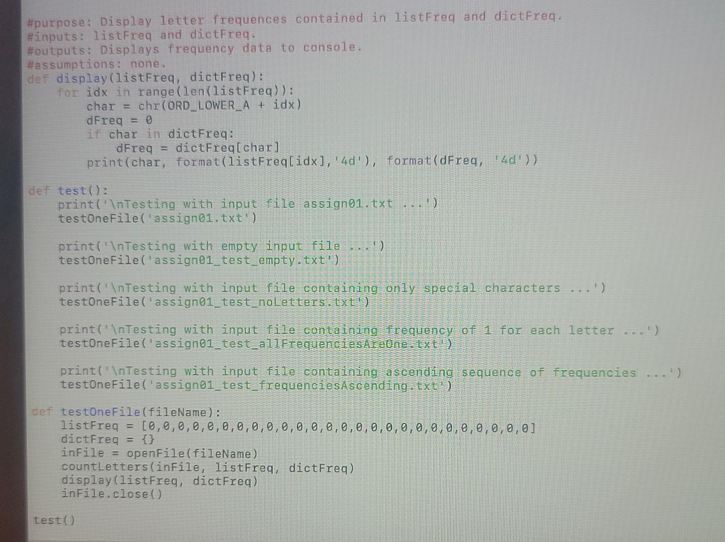 distinct responsibility within the class? Design for reuse Is each method defined