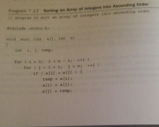 will be prompted to either sort the integers as ascending or descending.
