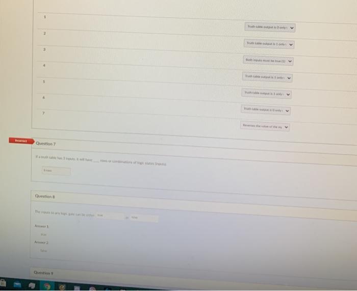 produce a true or false state Coerators can be and, or or