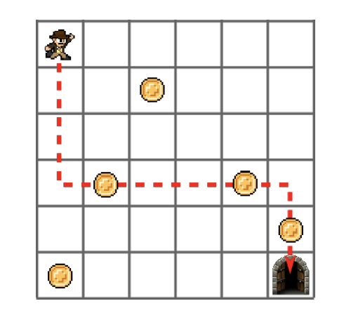 Let A be an integer array with n columns and n rows.