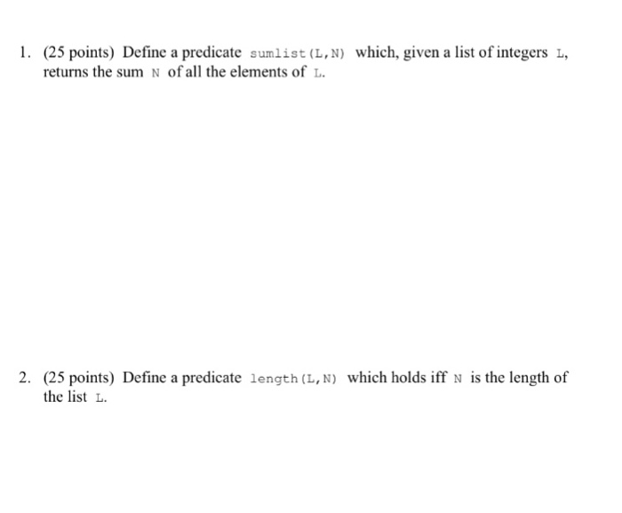  To be Done in prolog programming, please answer both questions and