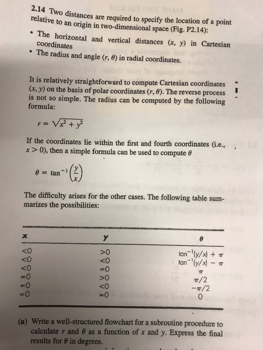  Need help building this program with Visual Basic. 14 Two distances