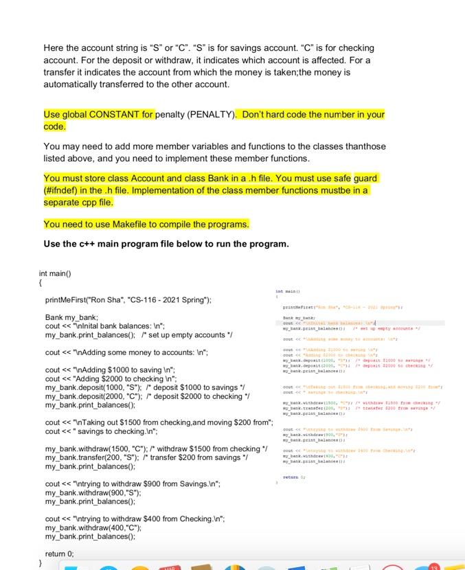 Every function must have function documentation header (see example from printMe First()