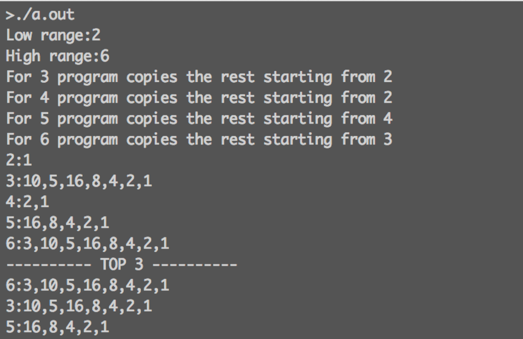 that, by doing the calculation over from the beginning for every number,