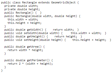 to display the message "Color all four sides". The Square class contains
