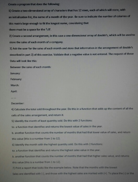 on visual studio C++ Create a program that does the following: 1)