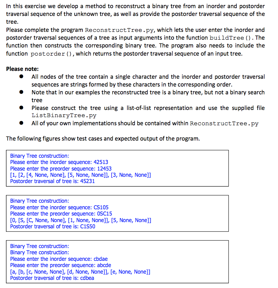  In this exercise we develop a method to reconstruct a binary