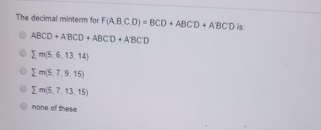 F(A,B,C,D) - [ m(3.6, 7, 12) + [d(2, 8, 9, 10, 11)