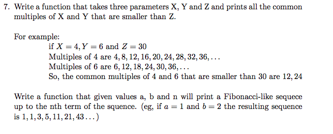 Using python 3x Write a function that takes three parameters X, Y