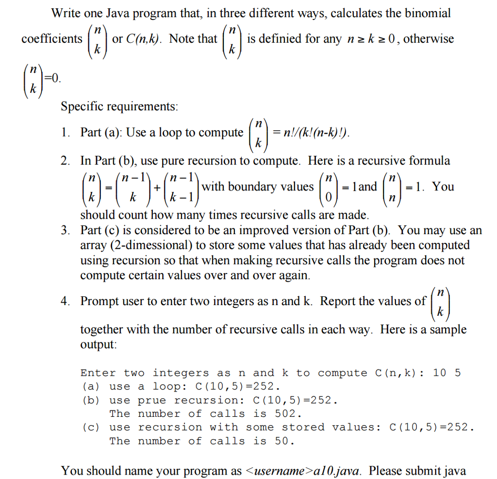  Write one Java program that, in three different ways, calculates the