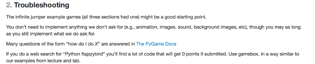 FOR PYTHON ----> In a file named flappybird.py, implement a FlappyBird-like game