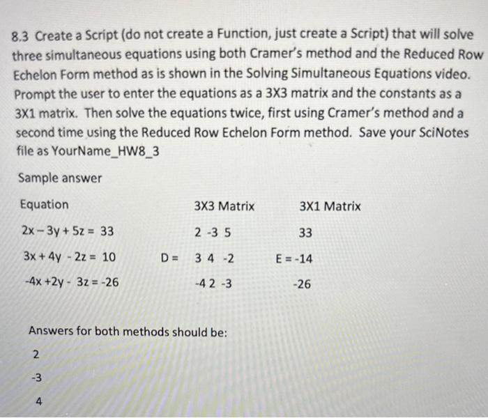 Create a script on Scilab 8.3 Create a Script (do not create